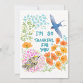 Ich bin dir so dankbar dankeskarte (Vorderseite)