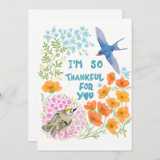 Ich bin dir so dankbar dankeskarte