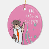 Ich bin dir zu Weihnachten völlig dankbar Keramik Ornament (Links)