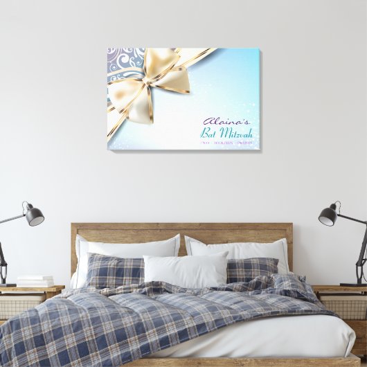 ICH BIN DIVINE BOW Bar Bat Mitzvah Sign an Board Leinwanddruck (Insitu (Schlafzimmer))