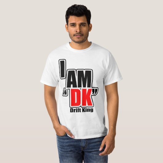 "ICH BIN DK-" Antrieb-König T-Shirt (Vorne ganz)