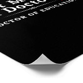 Ich bin Doktor der Bildung Ed.d. Poster (Ecke)