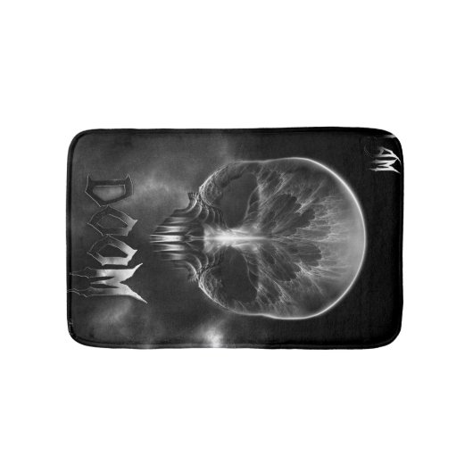 Ich bin Doom Fraktal Skull Badematte (Vorderseite)