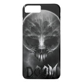 Ich bin Doom Fraktal Skull Case-Mate iPhone Hülle (Rückseite)