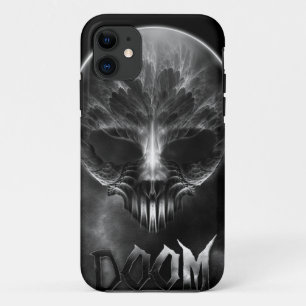 Ich bin Doom Fraktal Skull Case-Mate iPhone Hülle