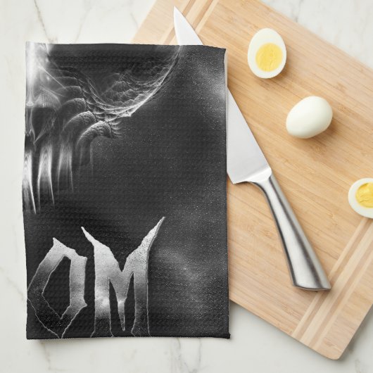 Ich bin Doom Fraktal Skull Handtuch (Viertel Falte)