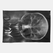 Ich bin Doom Fraktal Skull Handtuch (Horizontal)