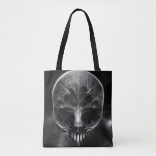 Ich bin Doom Fraktal Skull Tasche