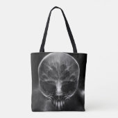 Ich bin Doom Fraktal Skull Tasche (Rückseite)