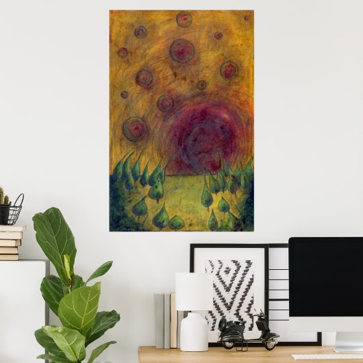 Ich bin dort poster (Heimbüro)