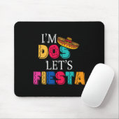 Ich bin Dos, lass uns Fiesta Taco Twosday 2. Gebur Mousepad (Mit Mouse)