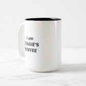 Ich bin DOUGIE'S KAFFEE Zweifarbige Tasse (Vorderseite Links)