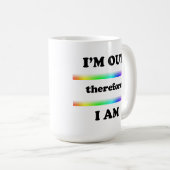 Ich bin draußen, also bin ich kaffeetasse (VorderseiteRechts)