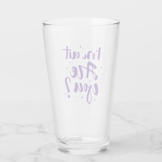 Ich bin draußen, oder? glas (Rückseite)