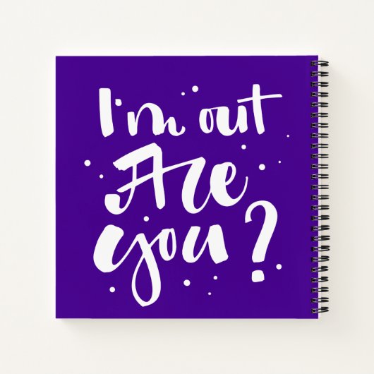 Ich bin draußen, oder? notizblock (Rückseite)