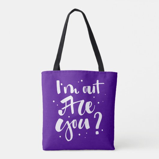 Ich bin draußen, oder? tasche (Rückseite)