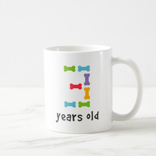 Ich bin drei Jahre alt Kaffeetasse (Rechts)