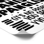 Ich bin dreisprachig und spreche Englisch Spanisch Poster (Ecke)