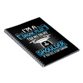 Ich bin Drohnenpilot, Stich auf Schulter, wenn Pol Notizblock (Rechte Seite)