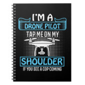Ich bin Drohnenpilot, Stich auf Schulter, wenn Pol Notizblock (Vorderseite)
