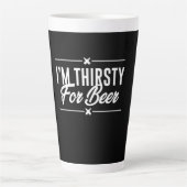 Ich bin Dry für Bier Milchtasse (Vorderseite)