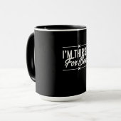 Ich bin Dry für Bier Tasse (Vorderseite Links)