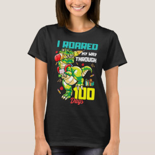 Ich bin durch 100 Tage gegangen Dinosaurier zu rex T-Shirt
