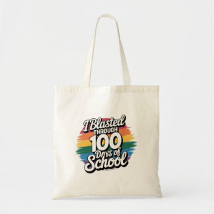 Ich bin durch 100 Tage Regenbogen in der Schule ge Tragetasche