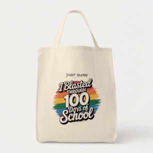 Ich bin durch 100 Tage Regenbogen in der Schule ge Tragetasche
