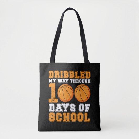 Ich bin durch 100 Tage Schulbasketball gefahren Tasche (Vorderseite)