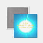 ICH BIN DURCH DIVINE LIGHT AFFIRMATION MAGNET GESC (Vorderseite/Rückseite)
