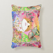 Ich bin echt, von der Blume angetrieben - Niedlich Dekokissen (Vorderseite(Vertikal))