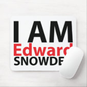 Ich bin Edward Snowden Mousepad (Mit Mouse)
