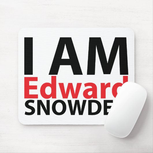 Ich bin Edward Snowden Mousepad (Mit Mouse)