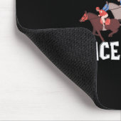 Ich bin eher auf der Rennstrecke - Pferderennbahn- Mousepad (Ecke)