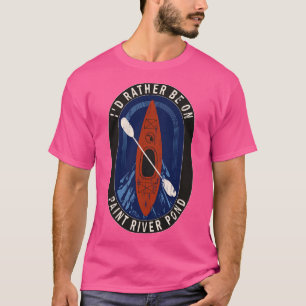 Ich bin eher beim Kajakfahren am Paint River Pond T-Shirt