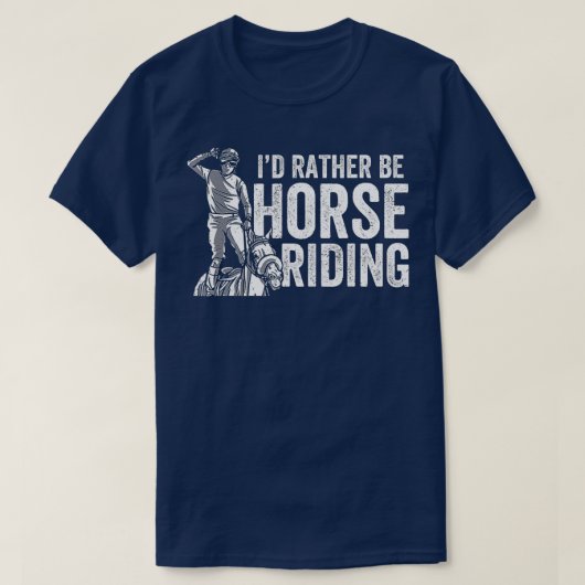 Ich bin eher ein Reitsportler auf dem Reitweg T-Shirt (Design vorne)