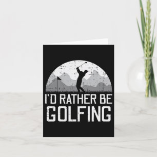 Ich bin eher Golfspieler Golfspieler Vater Männer Karte