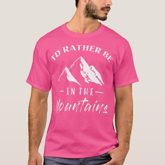 Ich bin eher im Mountainbike-Wanderklima T-Shirt (Vorderseite)