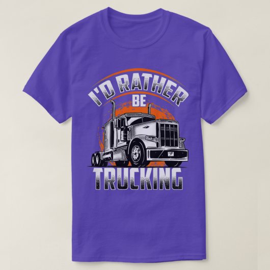 Ich bin eher Lkw-Lkw-Fahrer Truckfahrer Backups T-Shirt (Design vorne)