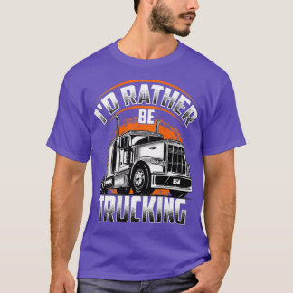 Ich bin eher Lkw-Lkw-Fahrer Truckfahrer Backups T-Shirt