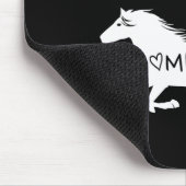 Ich bin eher mit Millionen Pferden zusammen Mousepad (Ecke)