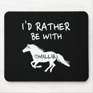 Ich bin eher mit Millionen Pferden zusammen Mousepad