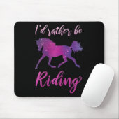 Ich bin eher Reitpferd auf dem Pferderücken Mousepad (Mit Mouse)