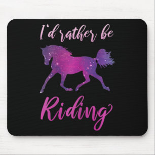 Ich bin eher Reitpferd auf dem Pferderücken Mousepad