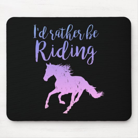 Ich bin eher Reitpferd Reitpferde Ri Mousepad (Vorne)