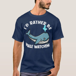 Ich bin eher Whale, der den blauen Hasen guckt T-Shirt