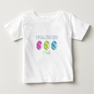 Ich bin Ei-stra niedliches Osterei Baby T-shirt