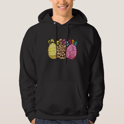 ich bin ei-tra, retro, vintage hoodie (Vorderseite)