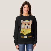 Ich bin eig Cellent Excellent Corgi Sweatshirt (Vorne ganz)